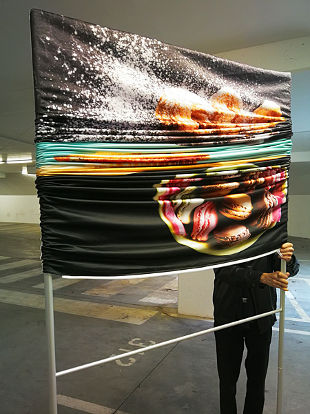 Fabric banner stand