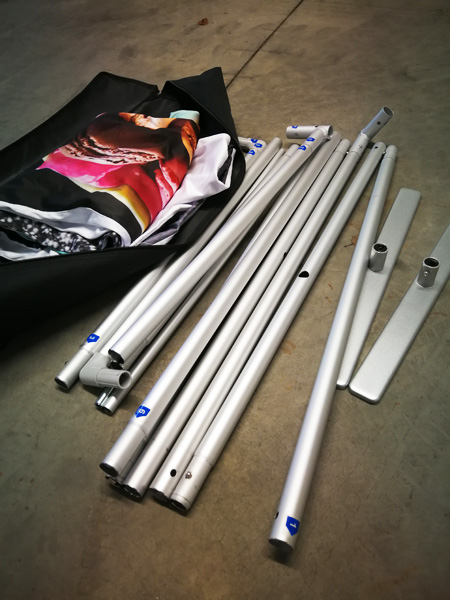 Fabric banner stand