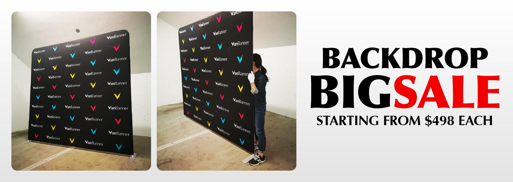 Super fast backdrop for trade show