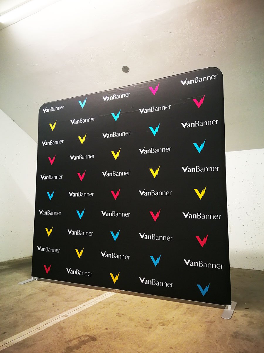 Super fast backdrop for trade show