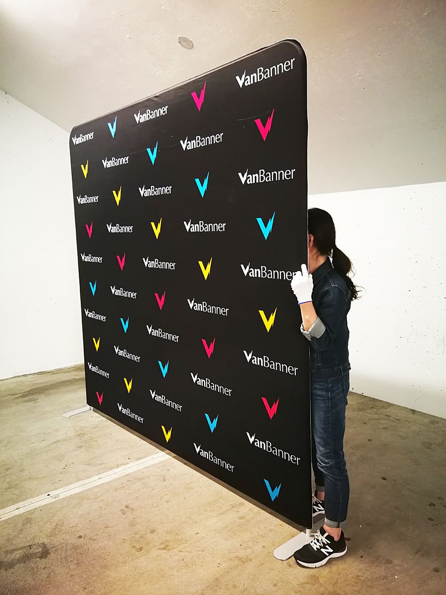 Super fast backdrop for trade show