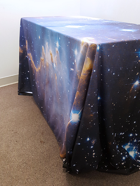 Custom trade show table cover